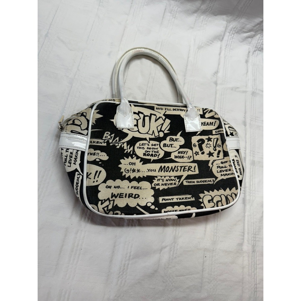 French Connection UK Bowling Bag Comic Pop Art FCUK 2000s Vintage